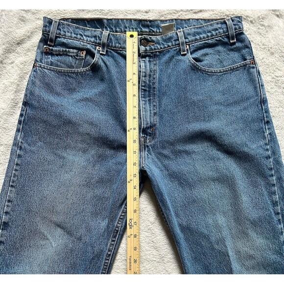 Vintage 90s Levis 505 Jeans Mens Regular Fit Straight Leg Medium Wash Size 38x32 - Picture 6 of 9
